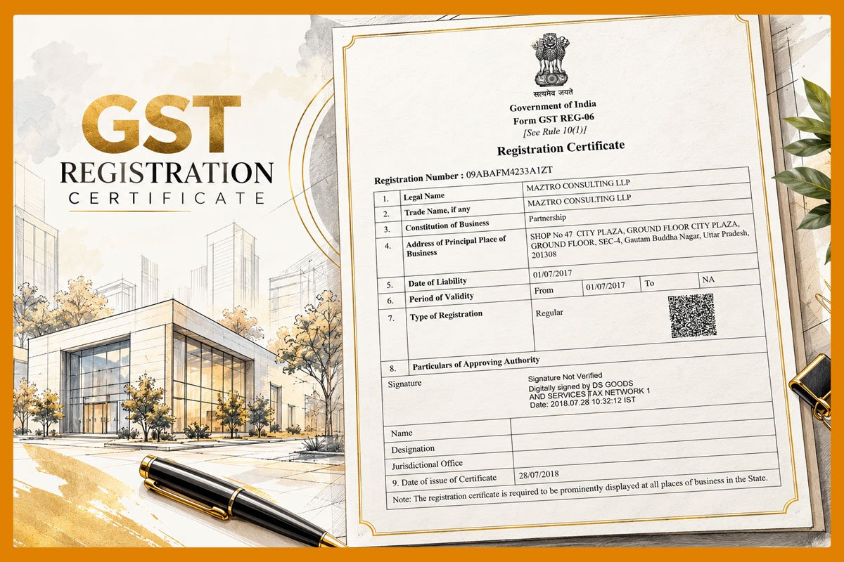 GST CERTIFICATE MAZTRO CONSULTING LLP